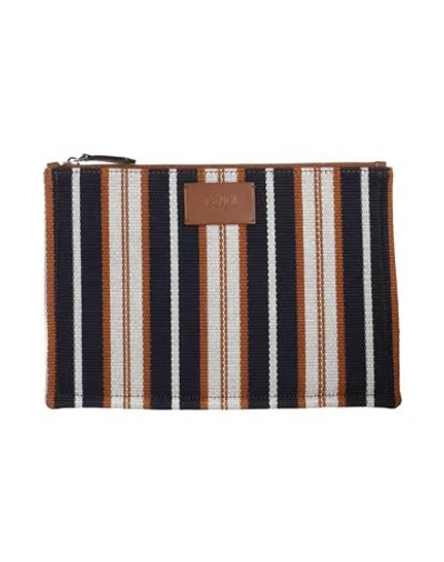 Fendi Woman Clutch Navy Size - Textile Fibers