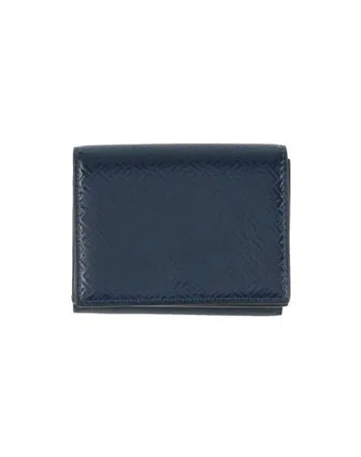 Fendi Woman Coin Purse Navy Blue Size - Calfskin