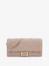 Fendi Woman  Woman Beige Wallets In Cream