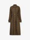 Fendi Trench In Brown