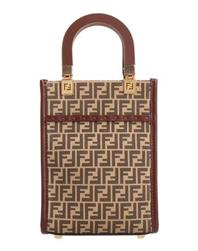 Fendi Woman Handbag Brown Size - Leather