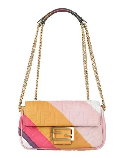 Fendi Woman Handbag Light Pink Size - Leather