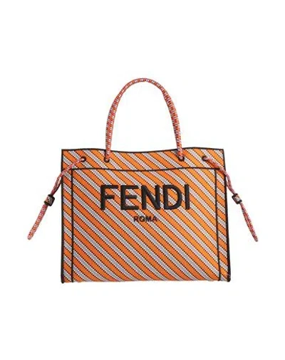 Fendi Woman Handbag Orange Size - Textile Fibers