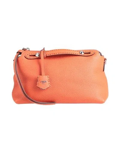 Fendi Woman Handbag Rust Size - Leather In Red