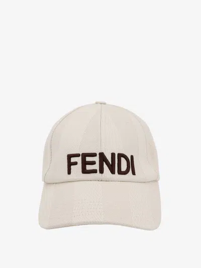 Fendi Woman Hat Woman Beige Hats In White