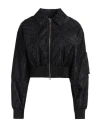 Fendi Bomber In Tessuto Ff Jacquard Nero In Black