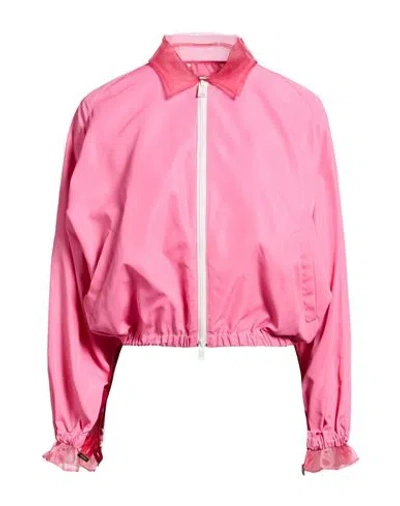 Fendi Woman Jacket Pink Size 4 Viscose, Polyamide