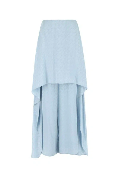 Fendi Light-blue Silk Trouser