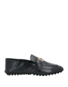 Fendi Baguette Folded Heel Leather Loafer In Black