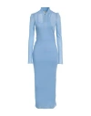 Fendi Light-blue Silk Blend Dress In Blue
