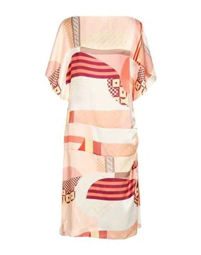 Fendi Woman Midi Dress Light Pink Size 2 Silk