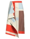 Fendi Woman Midi Skirt Beige Size 2 Cotton In Multi