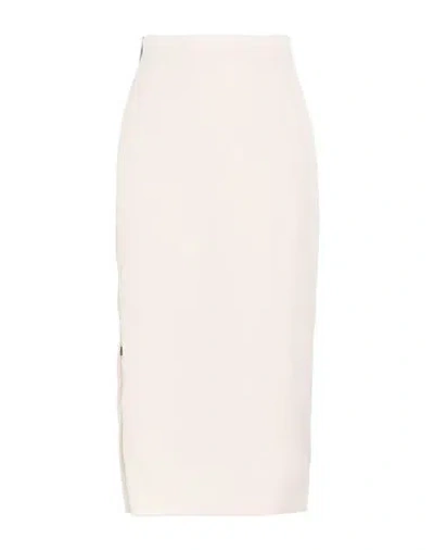 Fendi Midi Pencil Skirt In Ivory