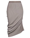 Fendi Midi Skirt With Elasticated Waist In Beige