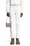 Fendi Ff 5 Pocket Jeans In Off-white
