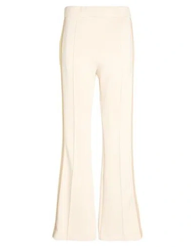 Fendi Woman Pants Beige Size 8 Polyester, Elastane In Neutral