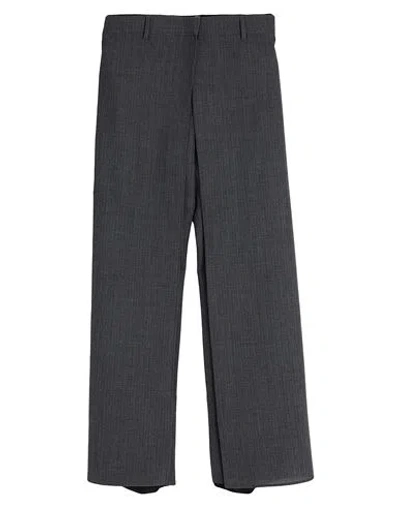 Fendi Woman Pants Lead Size 6 Virgin Wool In Grey