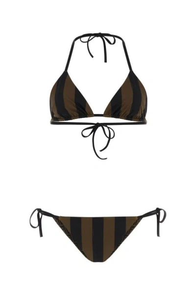 Fendi Printed Lycraâ® Bikini In Multicolor