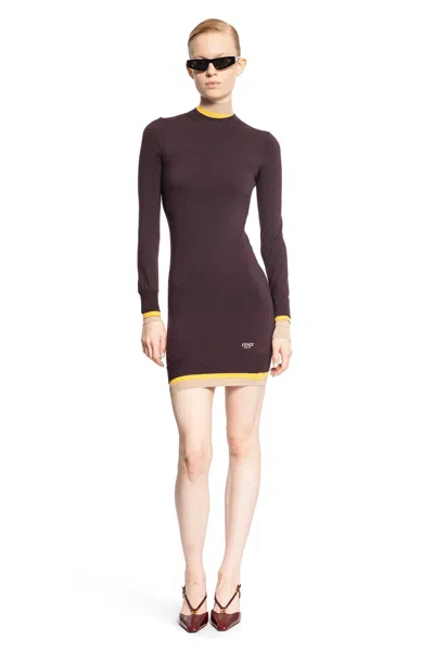 FENDI WOMAN PURPLE DRESSES