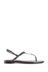 Fendi Brown Minimalist Sandals