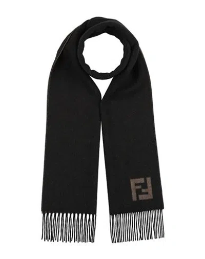 Fendi Woman Scarf Black Size - Wool, Cashmere