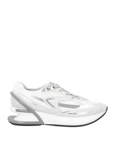 Fendi Woman Sneakers White Size 11 Textile Fibers, Leather