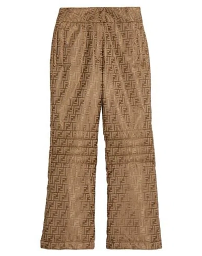 Fendi Woman Snow Wear Light Brown Size 4 Cotton, Polyamide, Polyurethane Resin