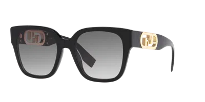 Fendi Woman Sunglass Fe40063i In Black