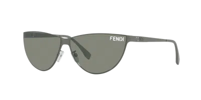 Fendi Woman Sunglass  Cut Out Fe40138u In Gray