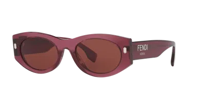 Fendi Woman Sunglass  Roma Fe40125i In Red