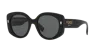 Fendi Womens Black Fe40137i Roma Round-frame Acetate Sunglasses In Black