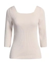Fendi Square-neck Ribbed-knit Top In Pink
