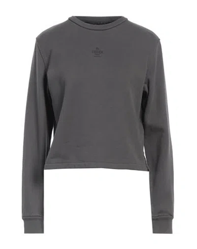 Fendi Woman Sweatshirt Lead Size M Cotton, Elastane In Gray