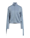 Fendi Woman Sweatshirt Pastel Blue Size 4 Polyester, Elastane In Blue