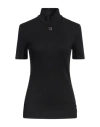 Fendi Woman T-shirt Black Size M Polyamide, Elastane In Black