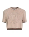 Fendi Woman T-shirt Sand Size S Cotton In Neutral