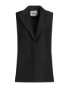 Fendi Black Tailored Vest With Sharp Lapel In Black
