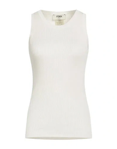Fendi White Cotton Tops
