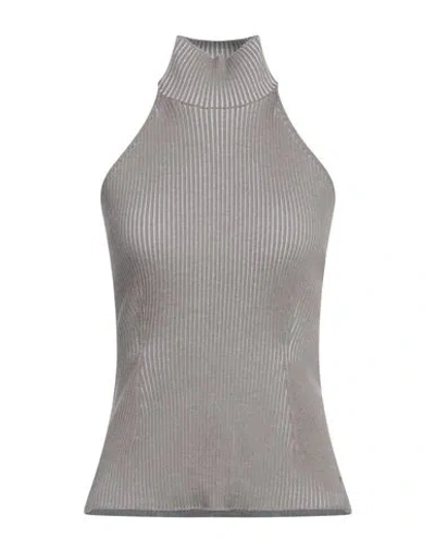 Fendi Woman Top Light Brown Size 6 Wool, Viscose, Polyester, Elastane In Beige