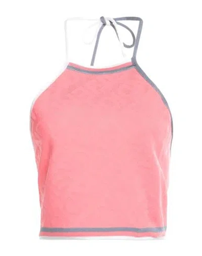 Fendi Woman Top Pink Size 8 Polyester, Polyamide, Polypropylene, Polyurethane