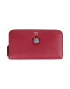Fendi Woman Wallet Burgundy Size - Calfskin