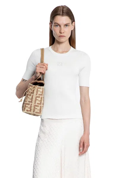 Fendi Woman White Knitwear