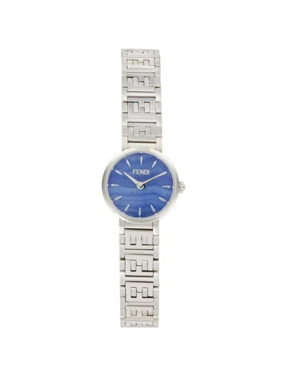 Fendi Women's 19mm Stainless Steel & 0.02 Tcw Diamond Round Bracelet Watch In Grey