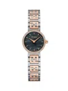 FENDI WOMEN'S 19MM STAINLESS STEEL, MOTHER OF PEARL & DIAMOND BRACELET WATCH