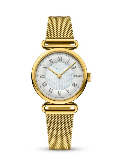 Fendi Women's 29mm Palazzo Ip Yellow Goldtone Stainless Steel Bracelet Watch