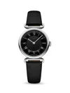 Fendi Women's 29mm Palazzo Stainless Steel & Leather Strap Watch In Black