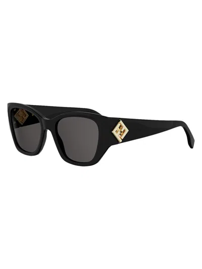 Fendi Women's 54mm Cat-eye Sunglasses In Black