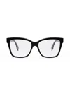 Fendi Fe50117i Ff Diamonds 001 Nero Glasses In Black