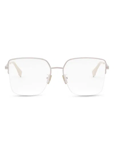 Fendi Women's 56mm Square Eyeglasses In Gray