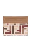 Fendi Women 6cc Porta Carte Credito In Brown
